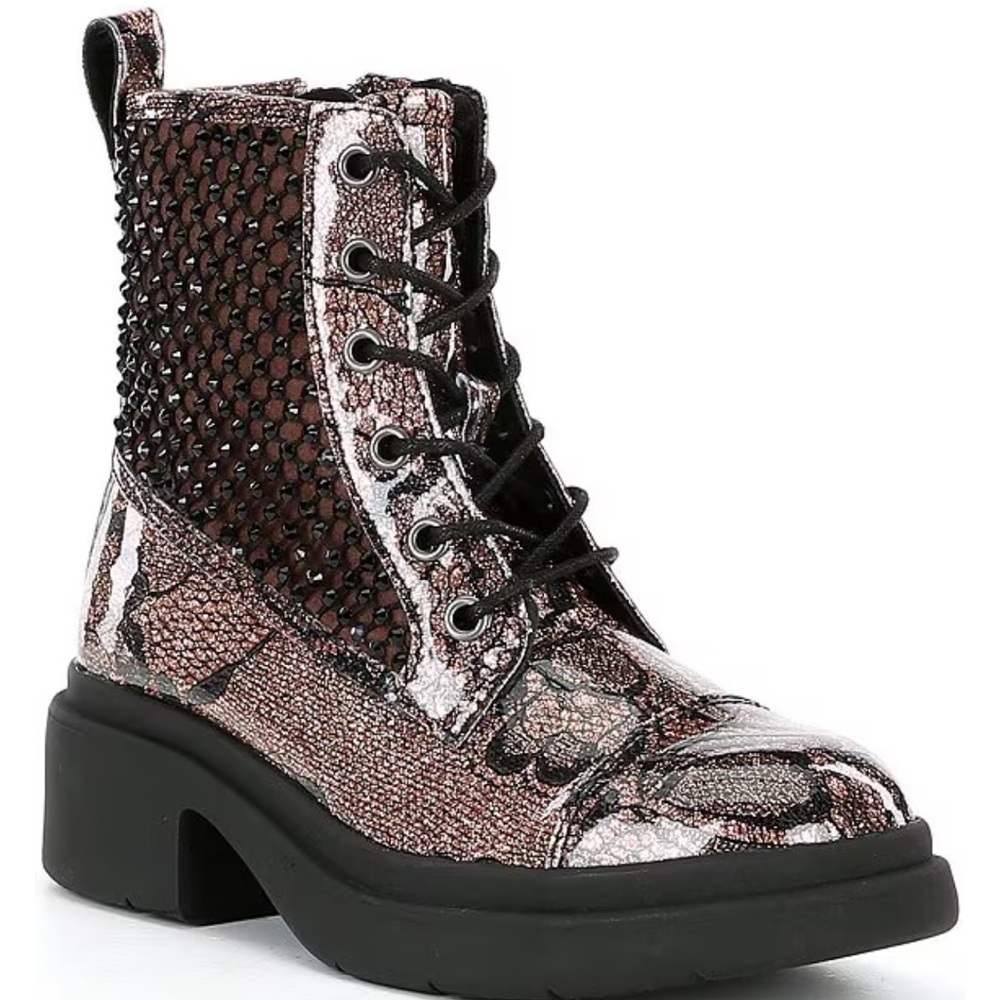 NWT Steve Madden Girls’ J-Kellie Moto Boots Youth Size 4